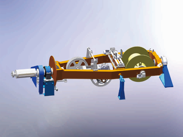 CPL-Φ1400盤絞雙輪牽引型成纜機